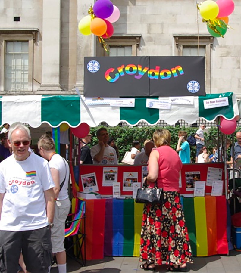 The Croydon Stall at Pride 2009